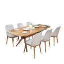 ชุดโต๊ะอาหารไม้ Dining Set HS Furniture Mall