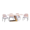 ชุดโต๊ะอาหารหินอ่อน เเซคคารี III / Zacharie Dining Set III HS Furniture Mall
