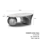 โต๊ะกลาง อีแวนเดอร์ / Evander Coffee Table HS Furniture Mall