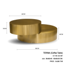 โต๊ะกลาง อลิช / Alice Coffee Table HS Furniture Mall