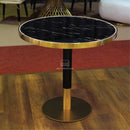 โต๊ะคาเฟ่ ฮาบิ (สีดำ) / Habi Café Table (Black Marble Top) HS Furniture Mall