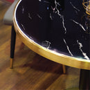 โต๊ะคาเฟ่ ฮาบิ (สีดำ) / Habi Café Table (Black Marble Top) HS Furniture Mall